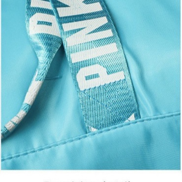 Victoria's Secret Pink Duffle Bag- Multi with Rose Gold Sequin Logo - Picture 2 of 5